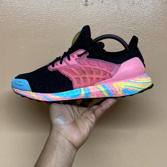 Adidas Ultraboost DNA Climacool “Core Black/Beam Pink/Beam Yellow” GV8758 - Picture 11 of 16